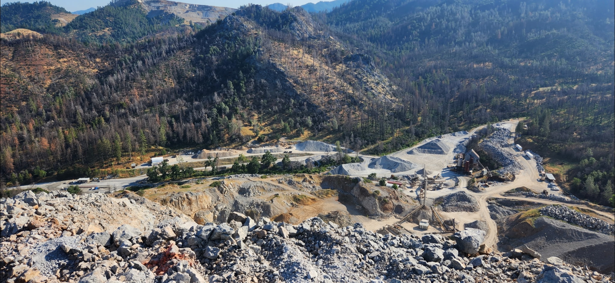 Mountain Gate Quarry aerial view 2