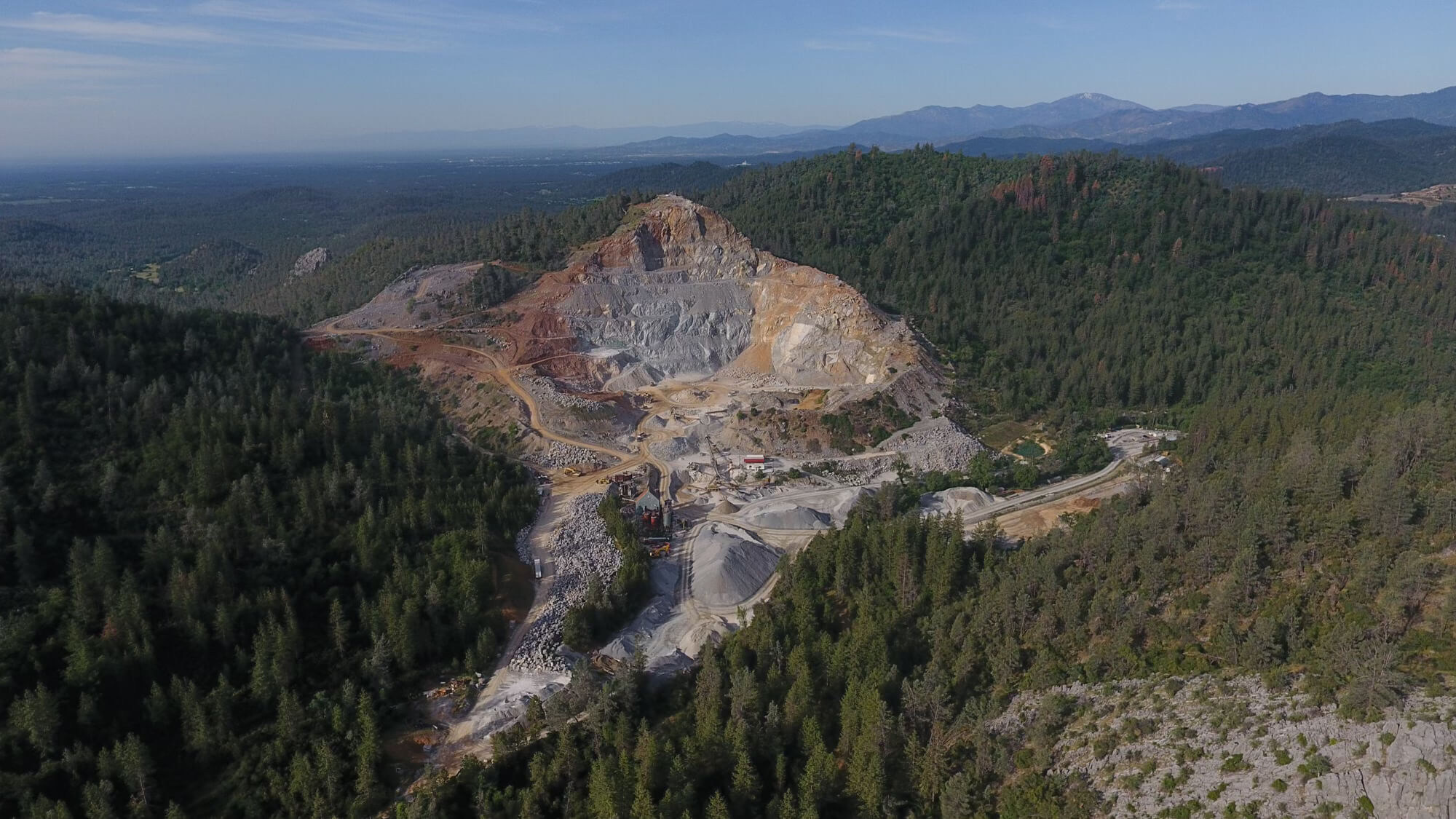 Mountain Gate Quarry aerial view
